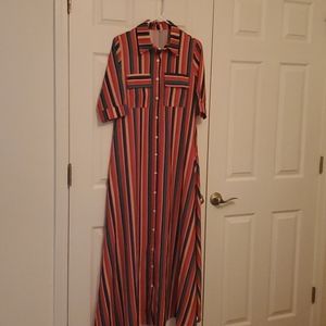 NEW WITHOUT TAGS! Rainbow striped maxi dress